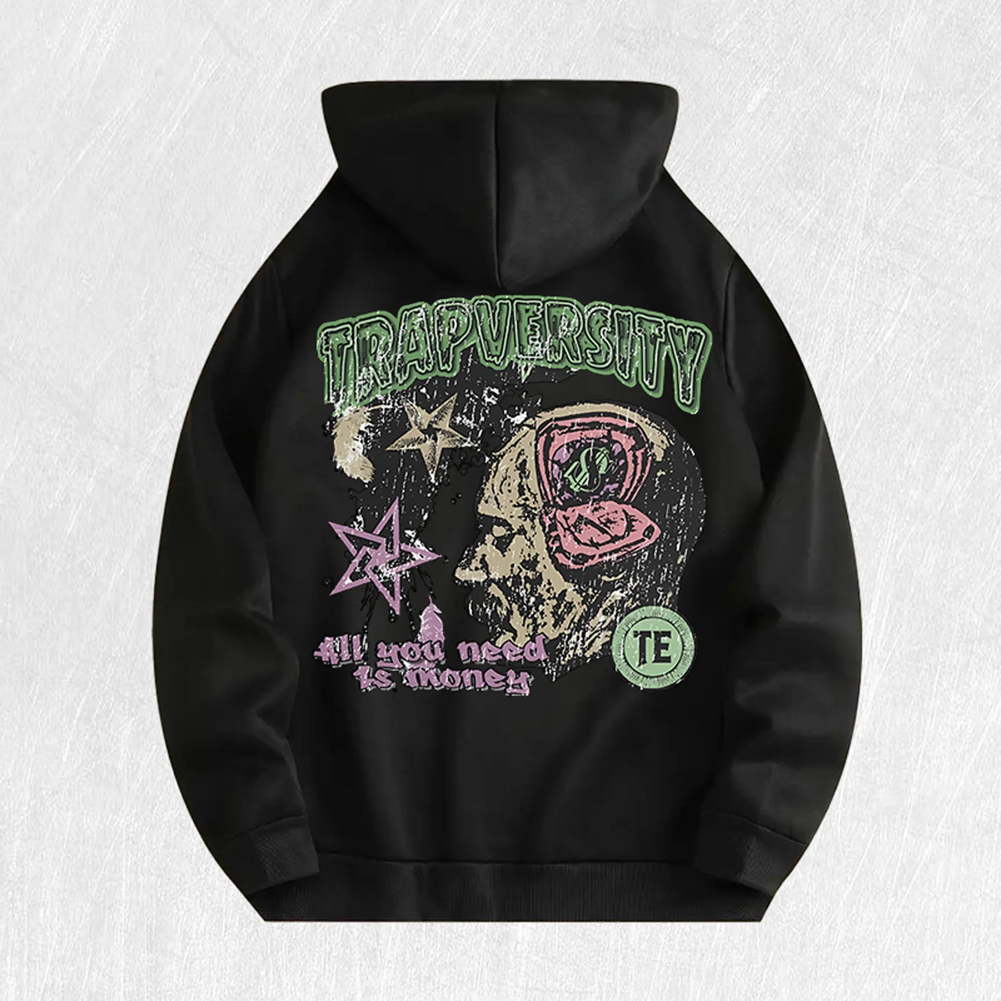 Trapversity Graphic Hoodie 100% Cotton US Warehouse 6 Colors NovaCart