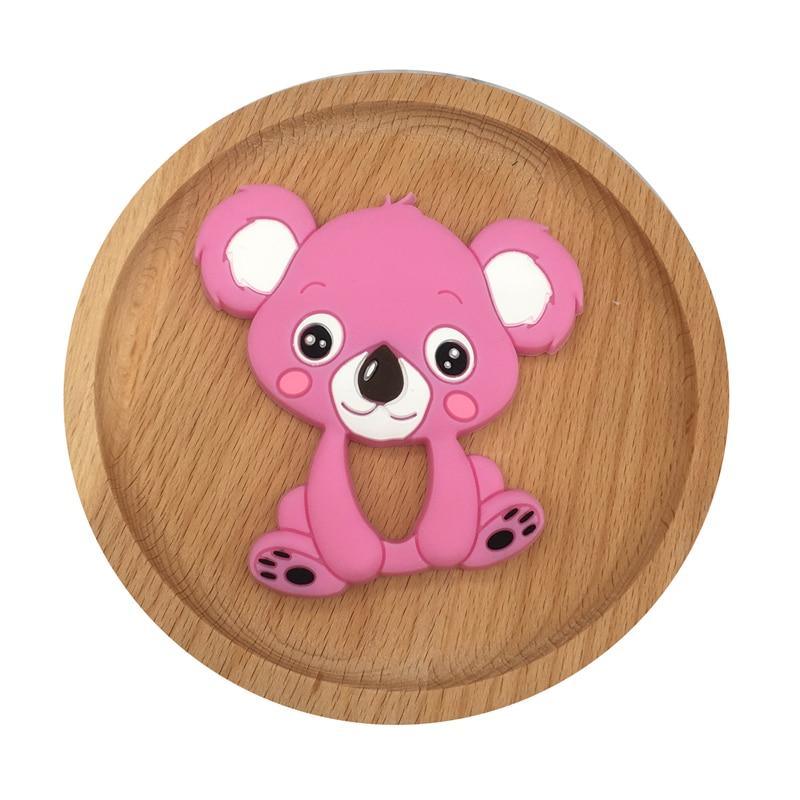 1pc Unique Baby Koala Silicone Teether Teething Chew Toy   Nursing Tool Pendant Food Grade Silicone Stevvex