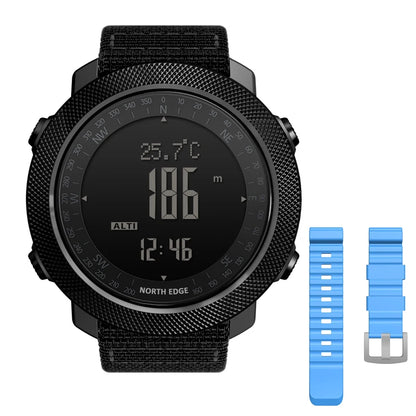 NORTH EDGE Men's sport Digital watch Hours Running Swimming Military Army watches Altimeter Barometer Compass waterproof 50m NovaCart