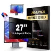 JEAPKA 27 Inch Frameless Monitor 16:9 Widescreen Privacy Screen Protector Hidden Design Magnetic Anti-Blue Light Shield NovaCart