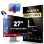 JEAPKA 27 Inch Frameless Monitor 16:9 Widescreen Privacy Screen Protector Hidden Design Magnetic Anti-Blue Light Shield NovaCart