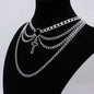 Goth Streetwear Necklaces Grunge Cross Pendants Neck Chain Indie Jewelry