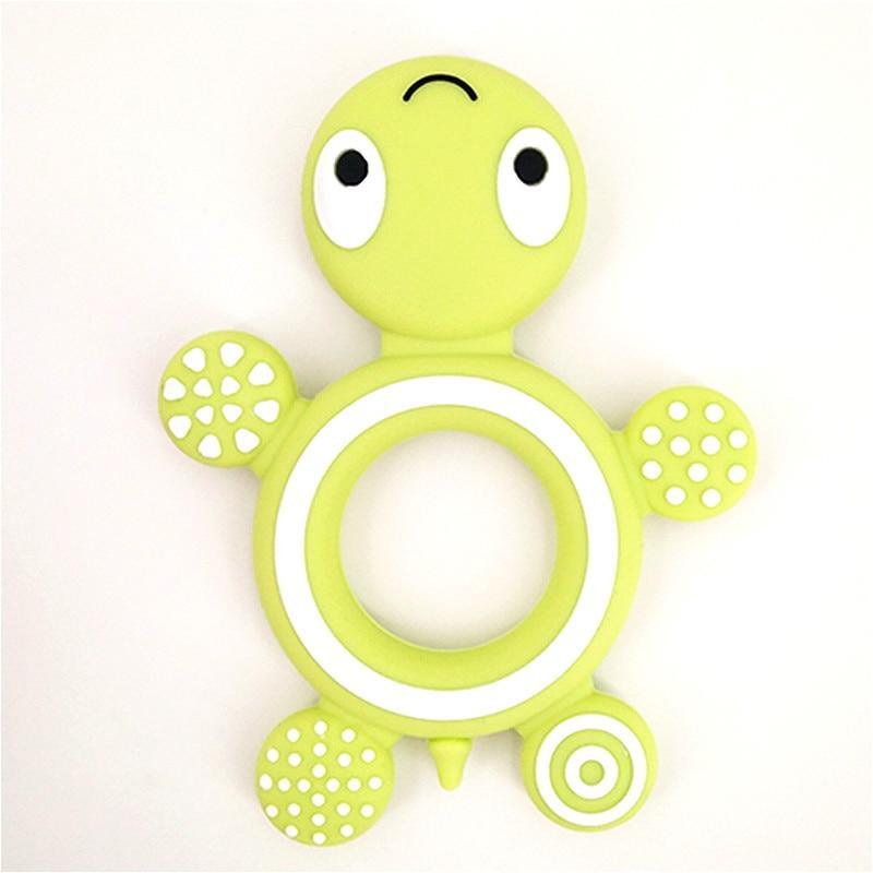 Baby Silicone Teethers Food  Cute Turtle Tiny  Teething Baby Shower Gifts Cartoon Animals Teether Stevvex