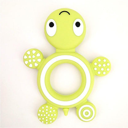 Baby Silicone Teethers Food  Cute Turtle Tiny  Teething Baby Shower Gifts Cartoon Animals Teether Stevvex