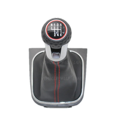 For VW Scirocco 2009 2010 2011 2012 2013 2014 Car-Stying 6 Speed Car Stick Gear Shift Knob With PU Leather Boot NovaCart