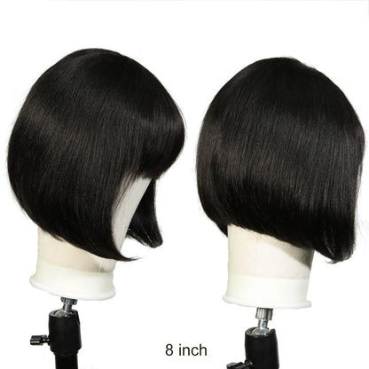 Wholesale Straight Bob Wig Brazilian Remy Hair Human Hair Wigs for Women Ombre Color Full Machine Made Wig With Bang NovaCart