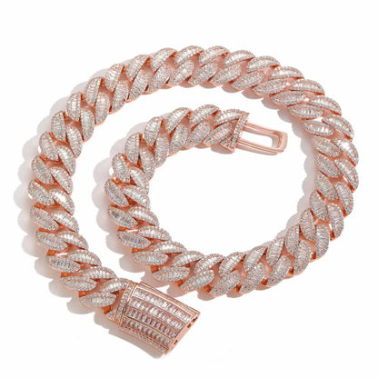 BES 20MM New Arrival Hip Hop Luxury Shiny Chunky Cuban Chain 5A CZ Diamond With Real Gold Plating Choker Necklace Jewelry NovaCart