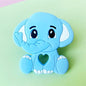 Cartoons Silicone Teether Mini Elephant  Animal Rodents Chewable Toys  Products For Parents Baby Boys And Girls Stevvex