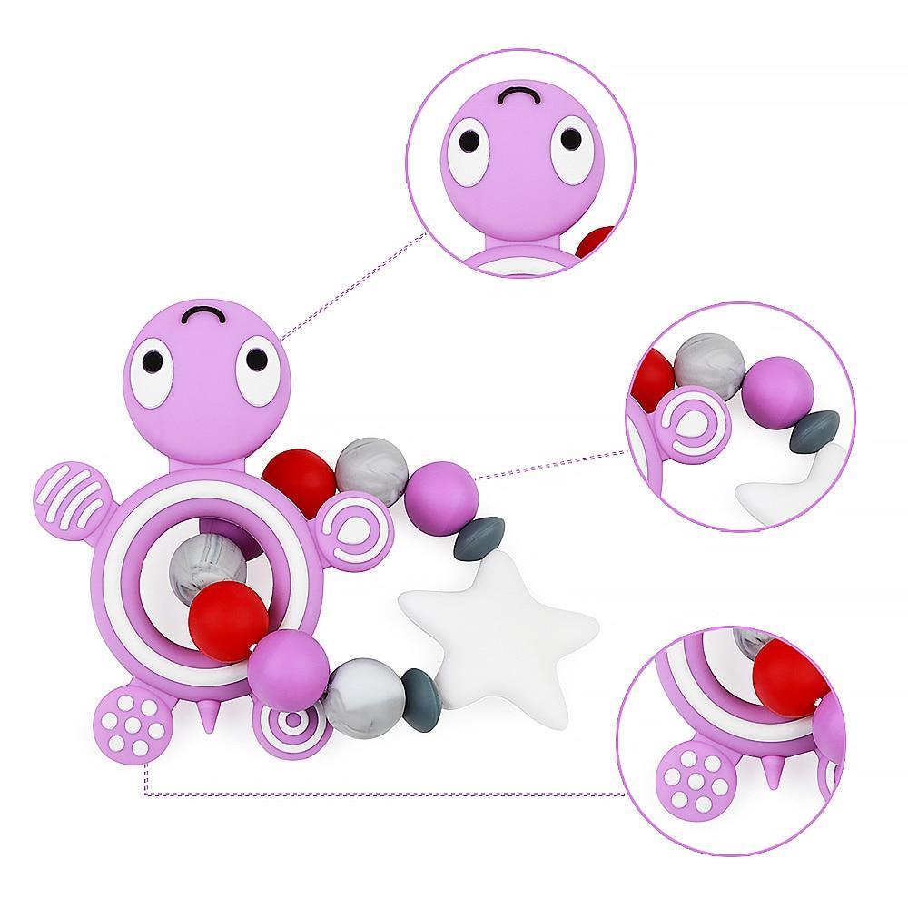 New Animal Style Baby Silicone Teether Food Grade Toys Teething Nursing Silicone BPA Silicone Teether Stevvex