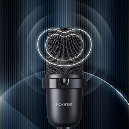 Portable Wired Microphone Gaming Podcast Condenser Microphone Plug and Play Tap-to Mute Sensor Microphones NovaCart