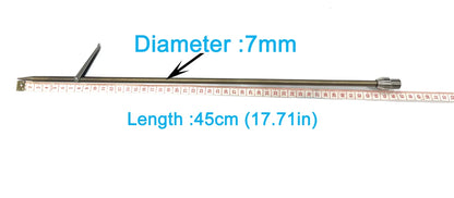 7' Travel Carbon Fibre Diving Spears Fishing Gun Accessoris Open 1 Prong Single Barb Tip for Hunting NovaCart