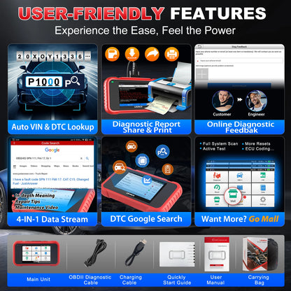 LAUNCH CRP129E V2.0 Professional Scanner Obd2 Car Diagnostic Auto Scanner Four System Universal Lifetime Free Upgrade NovaCart