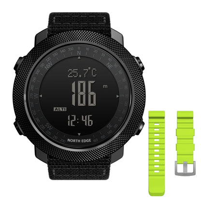 NORTH EDGE Men's sport Digital watch Hours Running Swimming Military Army watches Altimeter Barometer Compass waterproof 50m NovaCart