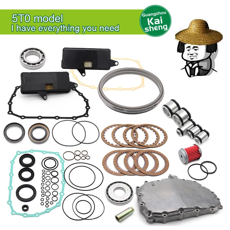5T0 M3WC Automatic Transmission Clutch Disc Friction Kit for Honda Civic CVT Transmission Friction Disc Repair Kit NovaCart
