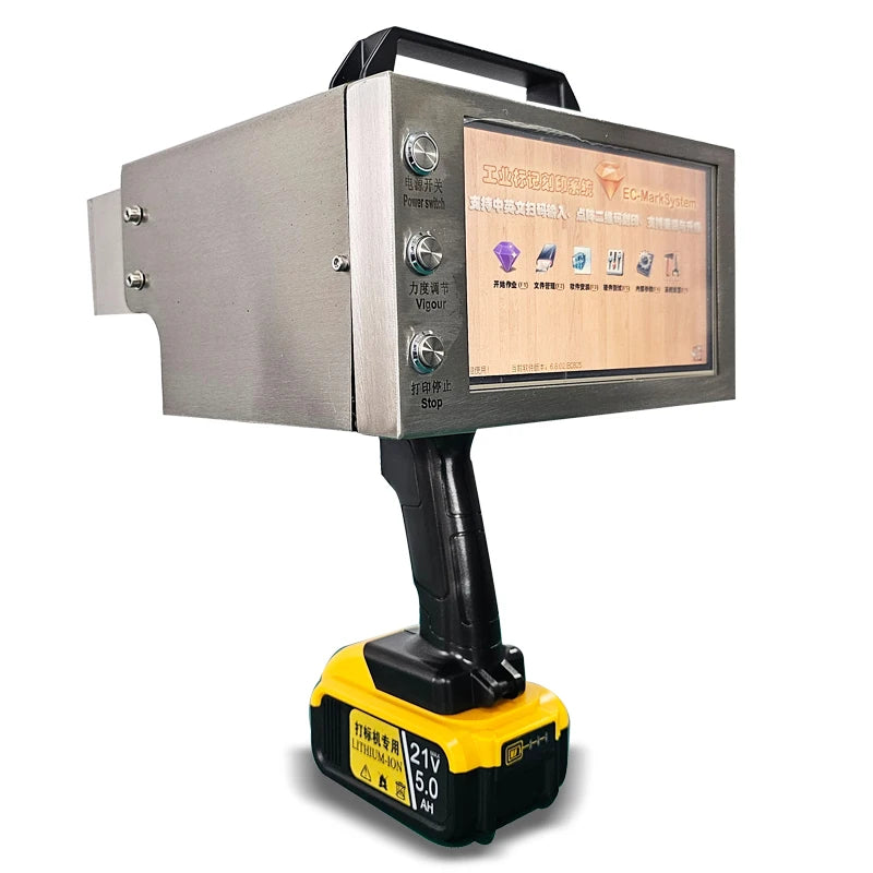 Chinese Factory 120*30 mm CNC Handheld Dot Peen Vin Number Marking Machine Used Metal Engraving Machine Steel Engine Motor Core NovaCart