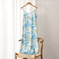 Women'S Dress Summer Spaghetti Satin Long Party Dresses For New Year 2022 Midi Robe Plus Size