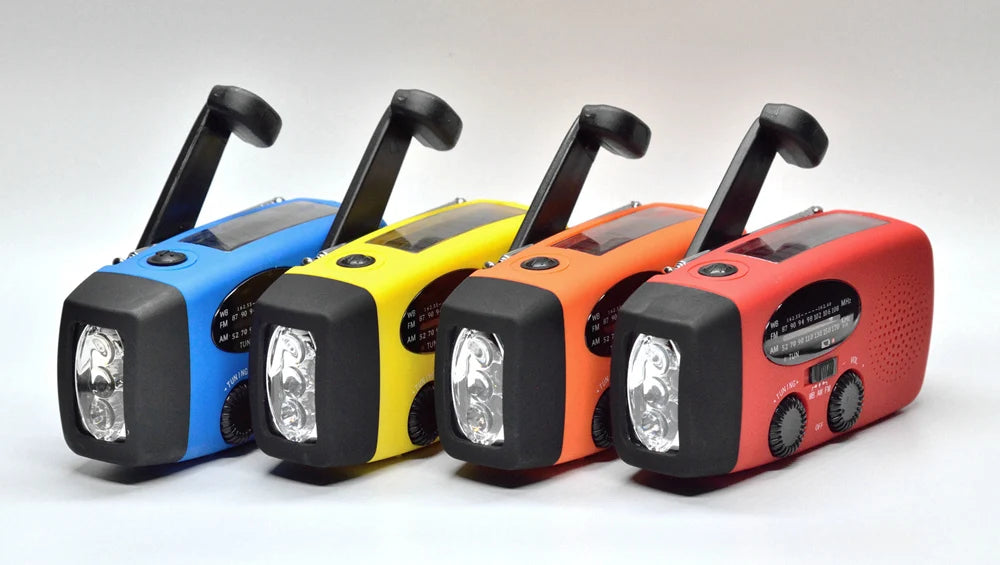 Emergency Solar Hand Crank AM/FM NOAA Radio/Flashlight/Cell Phone Charger/300-1000amh Battery/original Designer & Manufacturer NovaCart