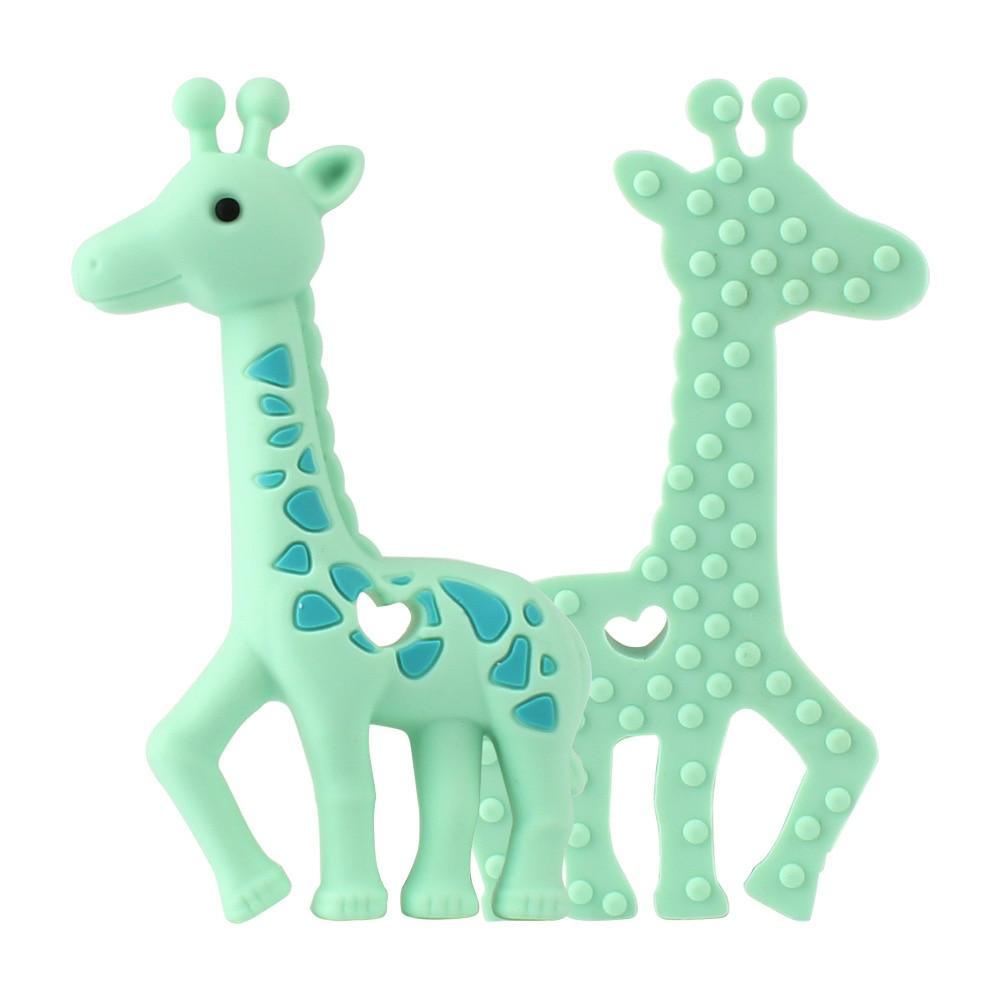 2pcs Cartoon Baby Teether Animal Silicone Teether Raccoon Elephant Koala Giraffe  Baby Teething Toys Accessories Perfect Toy For Kids Stevvex