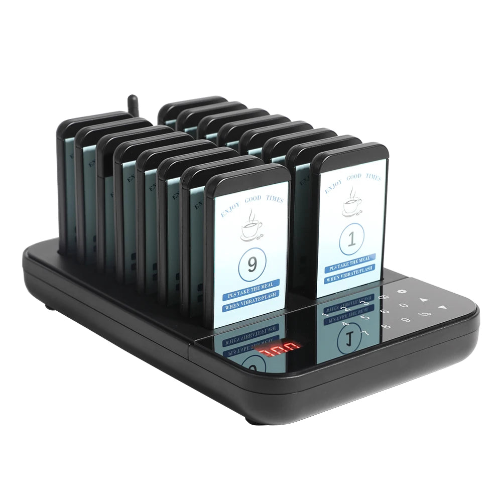 Factory Direct Wireless Waiter Calling System QC160 Coaster Pagers for Restaurants Use NovaCart