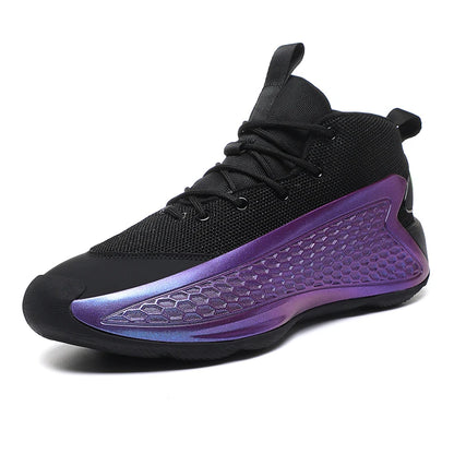 Basketball Boots Men Women Mid Cut Hook Loop Basket Sport Sneakers Cushioned Breathable Training Shoe NovaCart