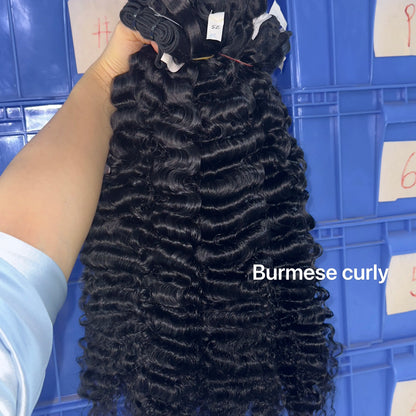 Unprocessed Raw Cambodian Straight  Best Quality Raw Human Hair Natural Body Wave Burmese Curly Raw Hair Bundle Vendor NovaCart