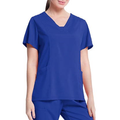 Fashionable Hospital Custom Nurse Uniform Embroidery Logo Colors Short Scrubs Jogger Straight Nurse Uniform Pants Sets NovaCart