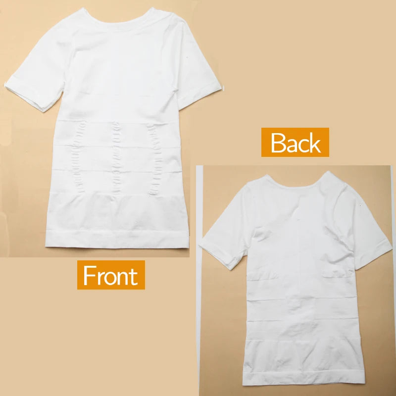 1/2 PCS Men Body Shaper T-Shirt Slimming Shapewear Corrective Posture Belly Control Compression Man Modeling Underwear Corset NovaCart