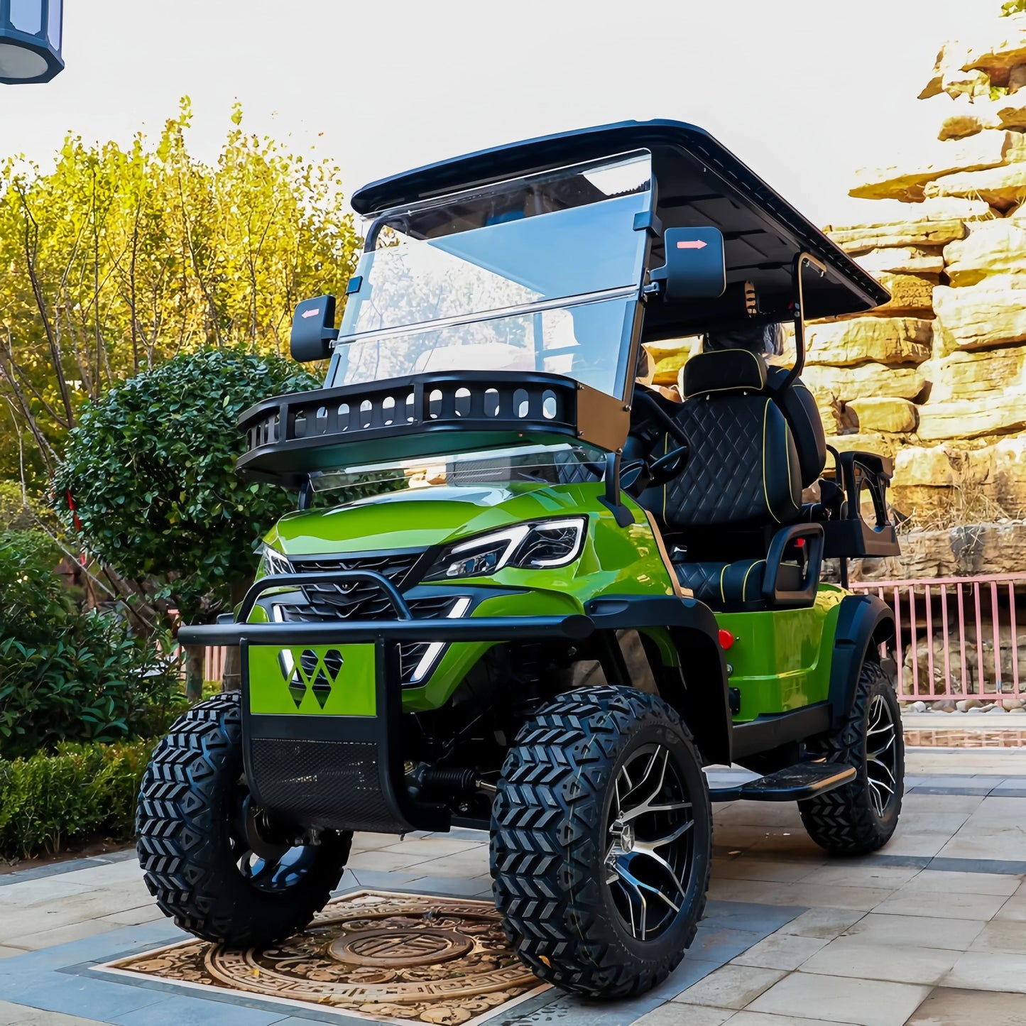 Cheap Golf Cart Unique Design Hot Sale 4-Wheel Electric Golf Cart  Compatible Club Car 48v/72v Battery Voltage NovaCart