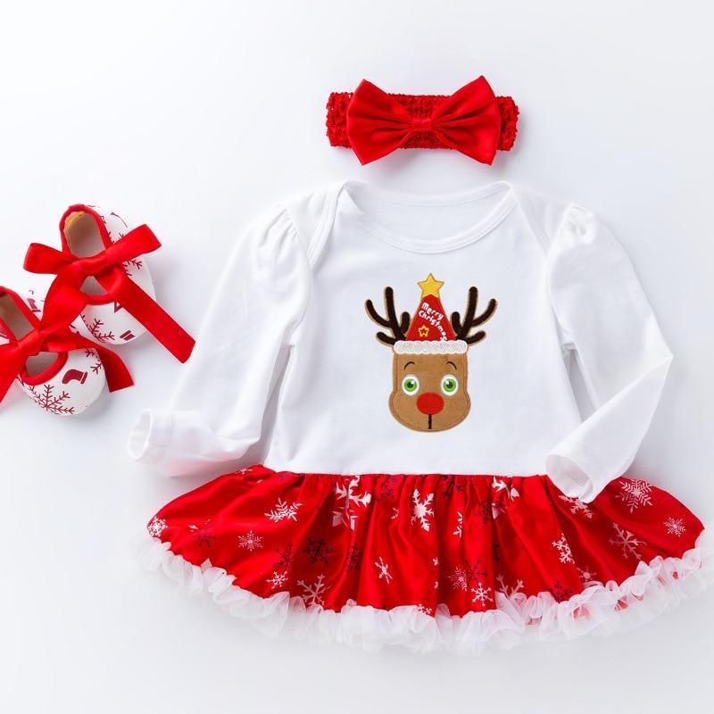 Cute Deer Christmas Costumes For Kids Long Sleeve Baby Girl Clothes Set Unique Design Perfect For Kids Stevvex