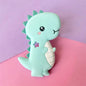 Dinosaur Teether Teething Animal Shape  Chewable Chewing Toys For Baby Boys And Girls  BPA Free Food Pefect Gift Stevvex
