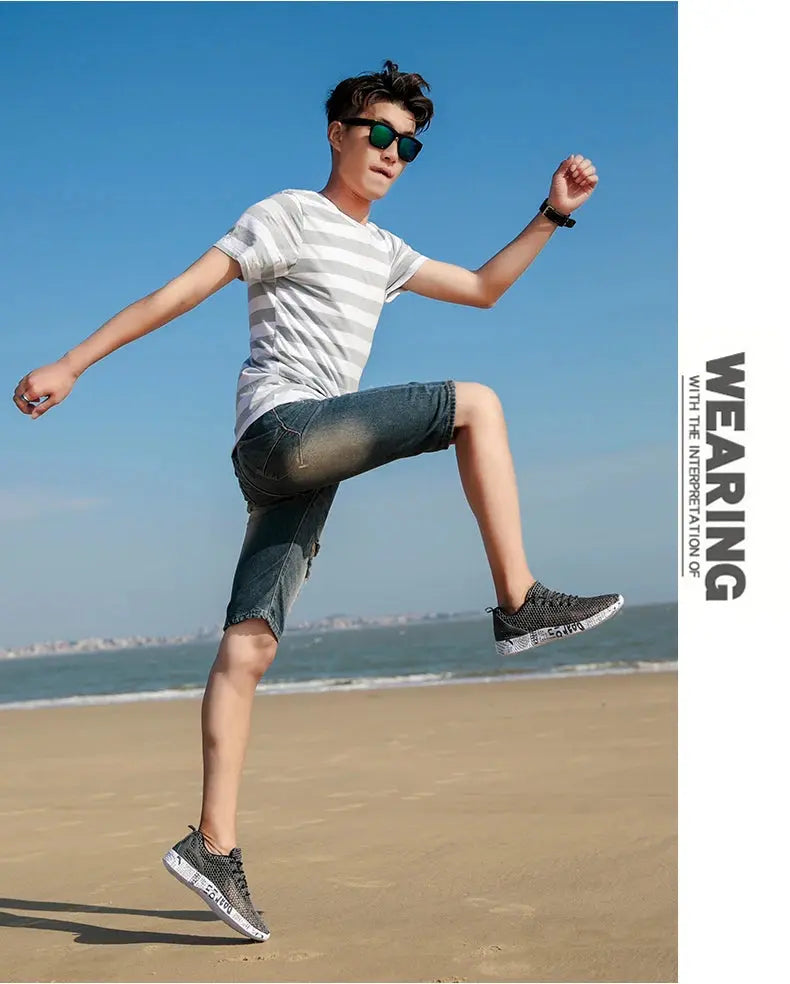 Hight Quality Summer Mens Casual Shoes Aqua Shoes Origin Air Mesh Sneakers Fashion Foam Sport Footwear Beach Shoes Water Shoes NovaCart