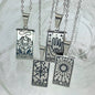 Tarot Card Pendant Necklace LUNAR VINES
