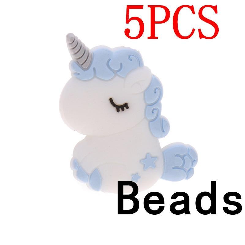 Silicone Unicorn Teether Beads Cute Cartoon Rodent BPA Free Baby Teething Toy For Baby and Kids Stevvex