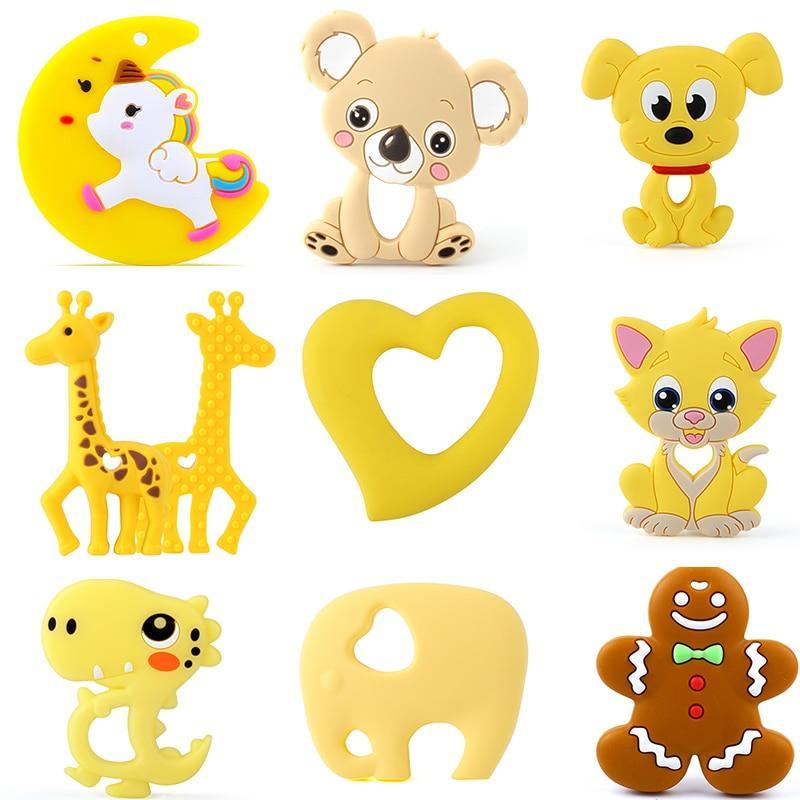 Baby Animal Silicone Teethers Dog Dinosaur Koala Baby Teething Product Accessories For Baby Kids Stevvex