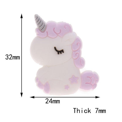 Silicone Unicorn Teether Beads Cute Cartoon Rodent BPA Free Baby Teething Toy For Baby and Kids Stevvex