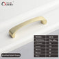 Oukali Nordic Style Atmospheric Brushed Brass Cabinet Wardrobe Knobs Handles Kitchen Bedroom Furniture Handles NovaCart