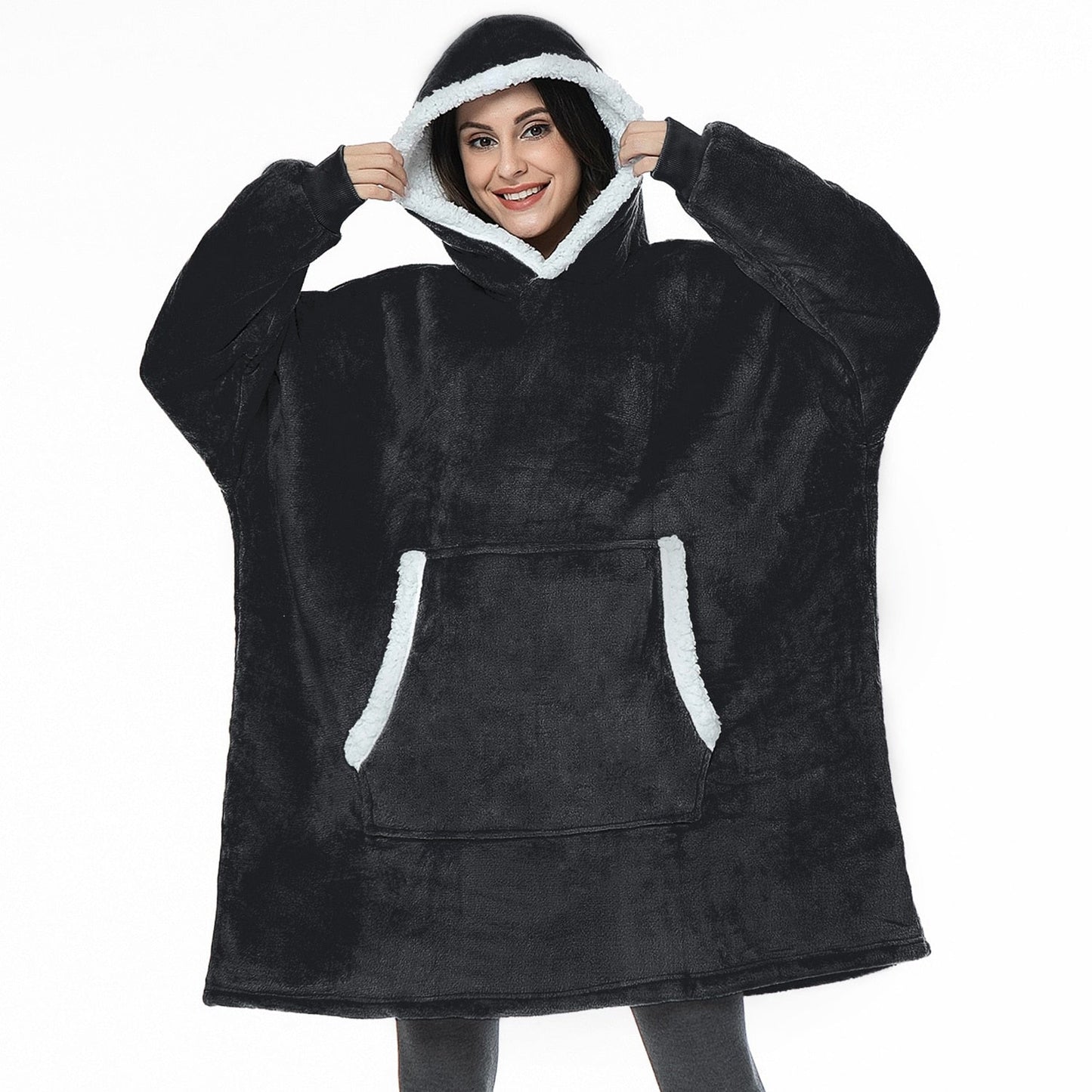 Oversized Hoodie Sweatshirt Women Tie Dye Hoodies Fleece Giant Wearable Blanket