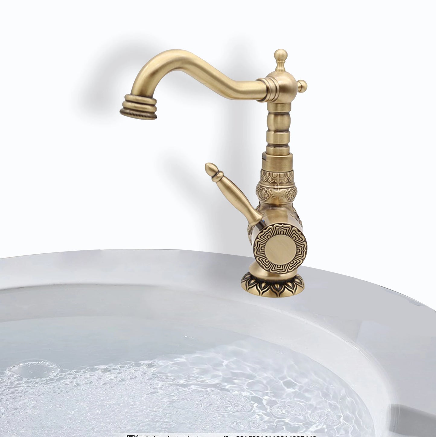 Bangqi Modern Sanitary Hot Cold Water Tap Faucet Wash Basin Mixer Single Handle Basin Faucet CLASSIC ISO Ceramic Brushed 2 Holes NovaCart