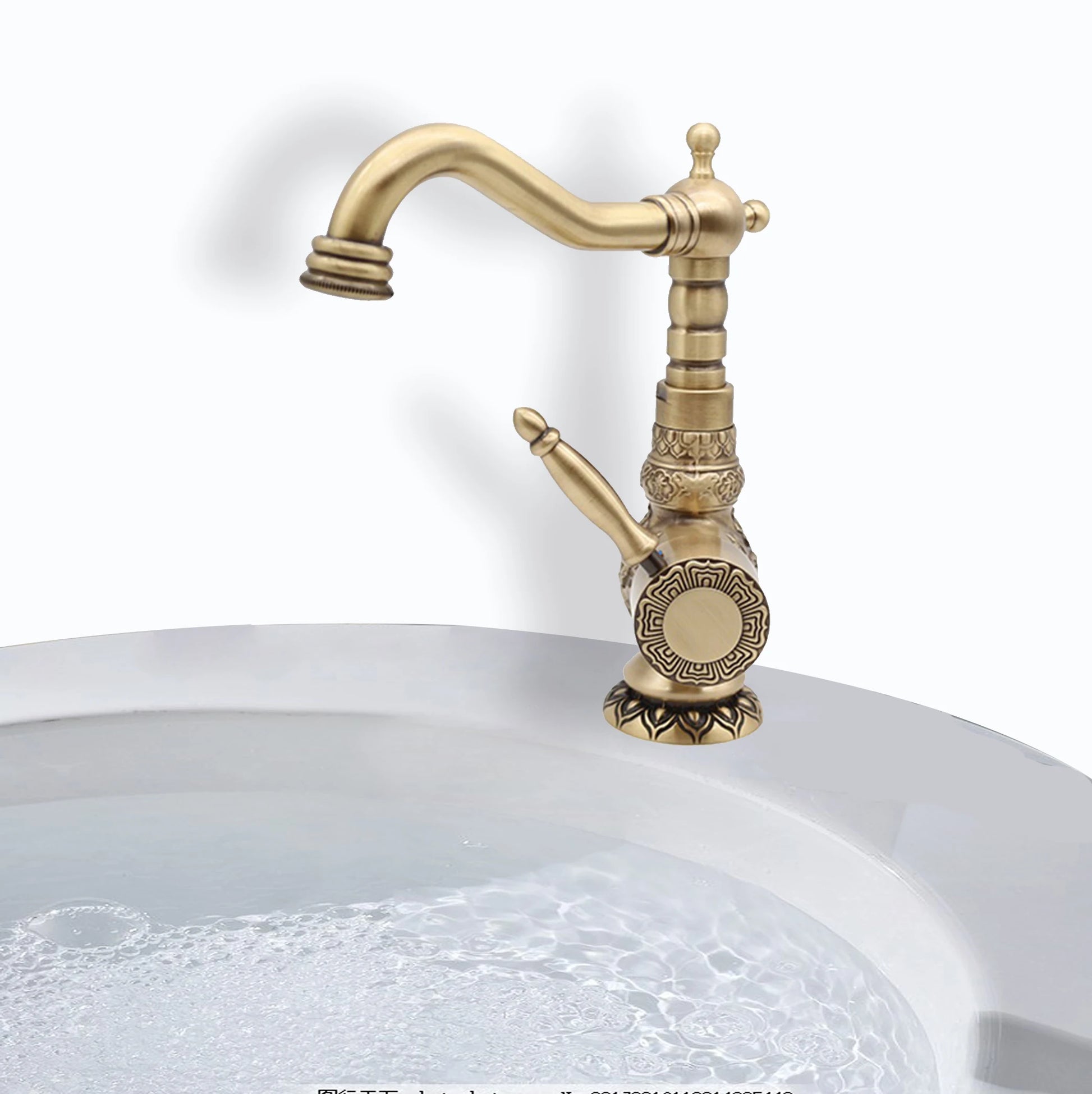 Bangqi Modern Sanitary Hot Cold Water Tap Faucet Wash Basin Mixer Single Handle Basin Faucet CLASSIC ISO Ceramic Brushed 2 Holes NovaCart