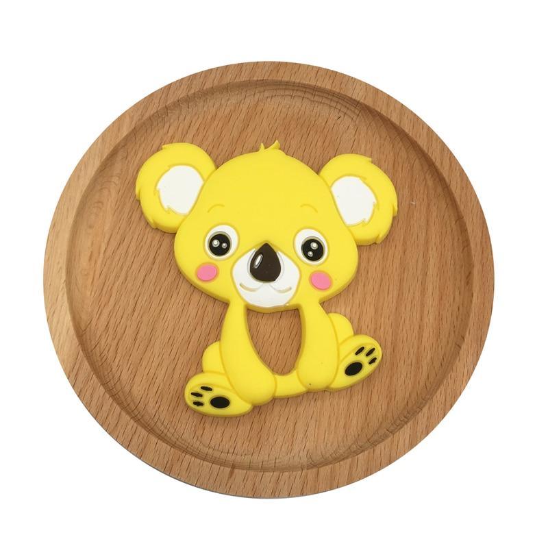 1pc Unique Baby Koala Silicone Teether Teething Chew Toy   Nursing Tool Pendant Food Grade Silicone Stevvex