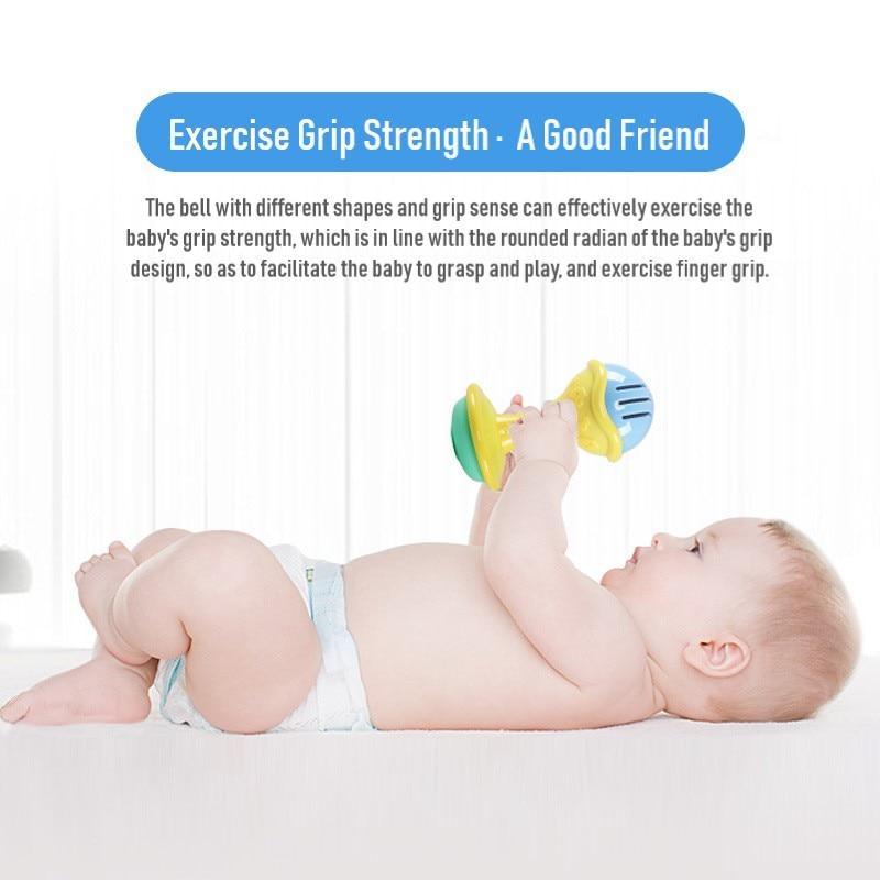 Baby Rattle Toys Cartoon Hand Grip Soft Rattles Shaker Teether Infant Newborn Educational Toys For Baby and Kids Stevvex
