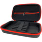 EVA Foam Shell Dart Case & Wallet Holds 6 Darts (Steel Tip & Soft Tip) Safety Design Durable Customizable Red Customized Logo NovaCart