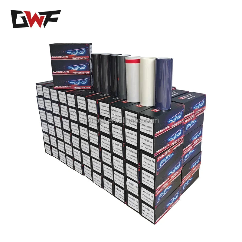 GWF 0.3*10 Vinyl Tpu Headlight Film Grey Photochromic Color Change TPH Car Headlight Film Piece NovaCart