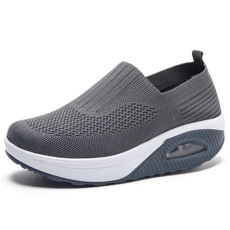 New Women's Casual Sports Air Cushion Mom Shoes Rocking Shoes Slip-Resistant Knitted Women's Shoes NovaCart