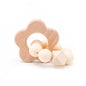Wooden Teether Hedgehog Crochet Beads Wood Crafts Ring Engraved Bead Baby Teether Wooden Toys For Kids Rattle Stevvex