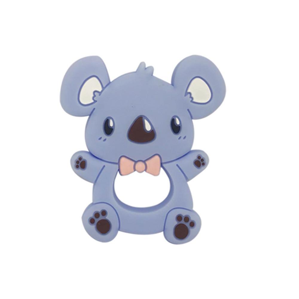 Food Grade Silicone Teethers Animal Fox Koala  Teether  Baby Silicone Chew Charms Kids Teething Gift Toddler Toys Stevvex