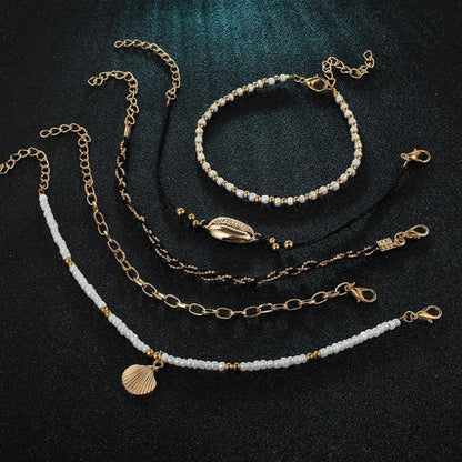 Golden Shore Anklet Ivory Embers