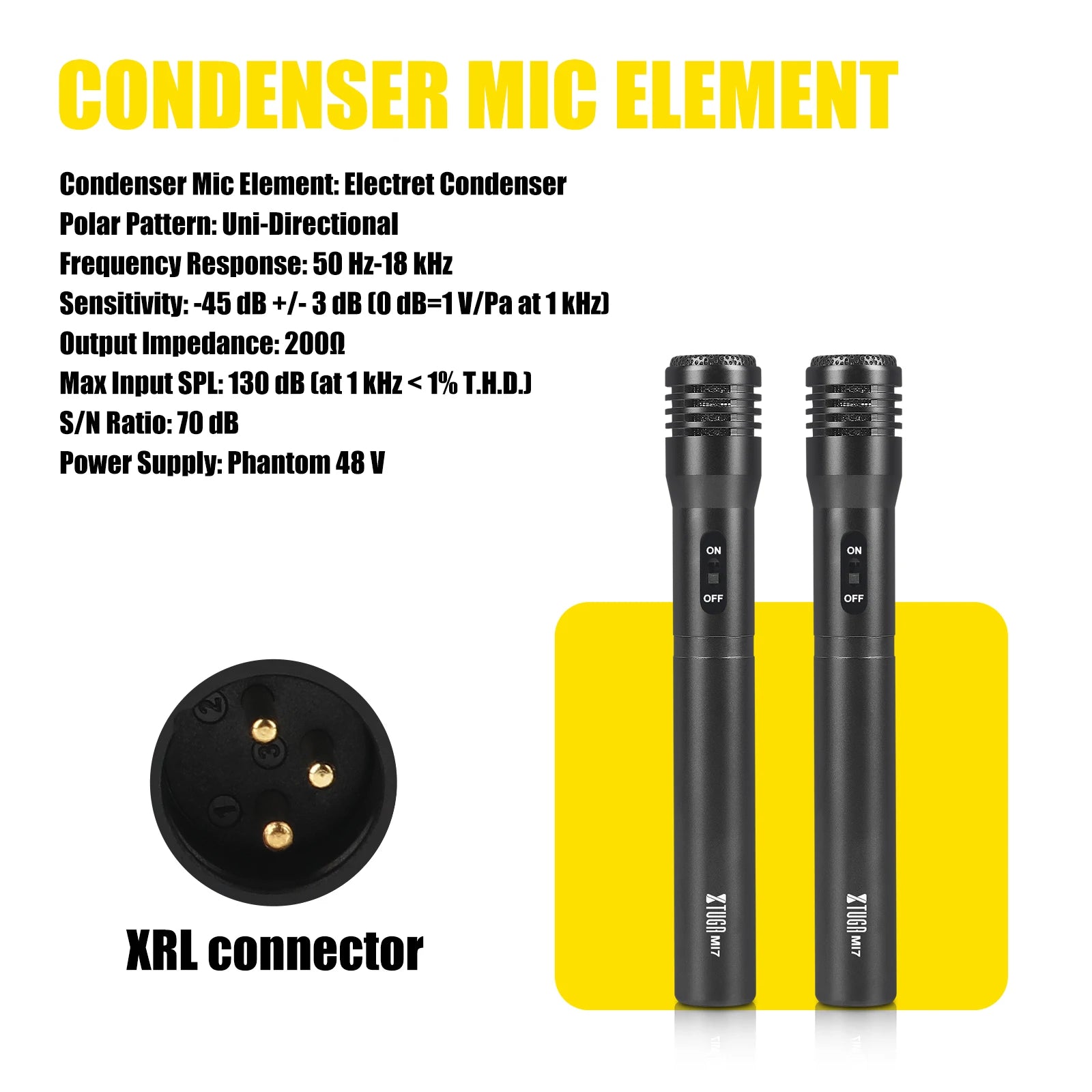 MI7 7-Piece Wired Dynamic Drum Mic Kit Metal Kick Bass Condenser Microphone Set for Drums Vocals Other Instruments Paper Case NovaCart