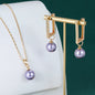 Fashion 18K Gold Plated Hawaiian Pearl Jewelry Wholesale Necklace Earrings Women's Set NovaCart