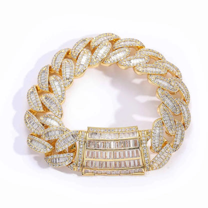 BES 20MM New Arrival Hip Hop Luxury Shiny Chunky Cuban Chain 5A CZ Diamond With Real Gold Plating Choker Necklace Jewelry NovaCart